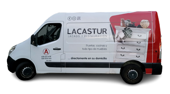 Rotulación furgoneta Lacastur